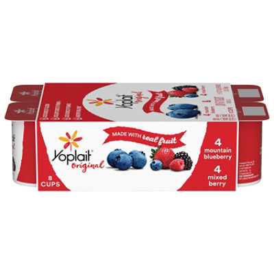 Yoplait Blueberry Mixed Berry Lf Yogurt Fridge Pack - 8-6 Oz - Image 3