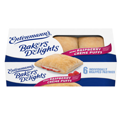 Entenmann's Minis Raspberry Creme Puffs - 10.8 Oz - Safeway