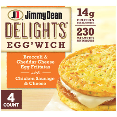 Jimmy Dean Delights Eggwich Broccoli And Cheese 4 Count - 16.4 Oz - Image 2