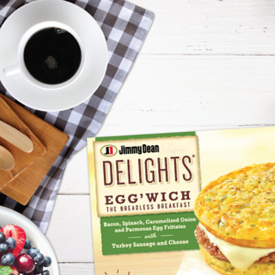 Jimmy Dean Delights Bacon Spinach Onion Eggwich 4 Count - Image 2