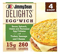 Jimmy Dean Delights Bacon Spinach Onion Eggwich 4 Count