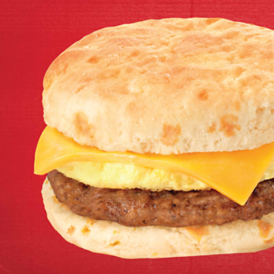 Jimmy Dean Sausage Egg & Cheese Cheddar Biscuit Sandwiches 4 Count - Image 2