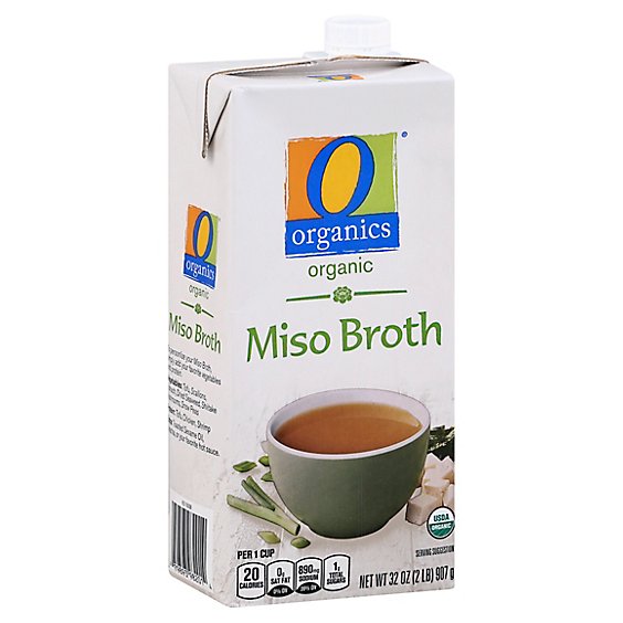 O Organics Organic Broth Miso - 32 Oz