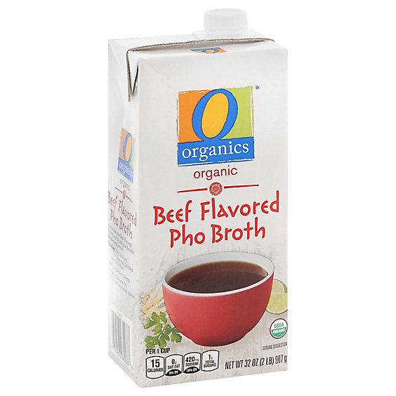 O Organics Organic Broth Pho Beef Flavored - 32 Oz