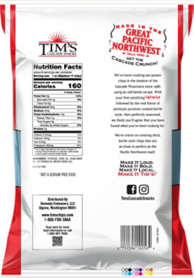 Tims Cascade Unsalted Chips - 7.5 Oz - Image 6