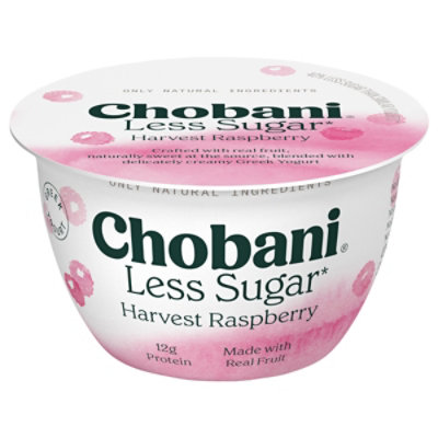 Chobani Yogurt Greek Less Sugar Willamette Raspberry - 5.3 Oz - Image 1