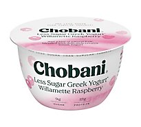 Chobani Yogurt Greek Less Sugar Willamette Raspberry - 5.3 Oz