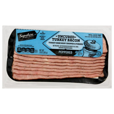 Signature SELECT Bacon Turkey Peppered Uncured - 10 Oz - Image 3