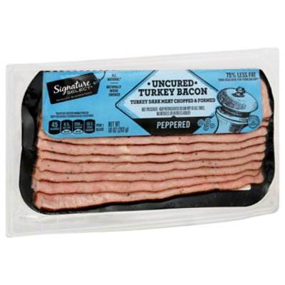 Signature SELECT Bacon Turkey Peppered Uncured - 10 Oz - Image 1