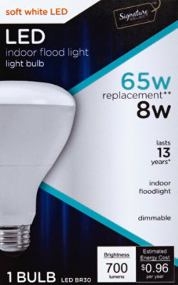 Signature SELECT Light Bulb LED Soft White 8W BR30 - Each - Image 2