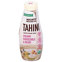 Mighty Sesame Co. Paste Ground Sesame Organic Vegan Fine Tahini Bottle - 10.9 Oz - Image 3