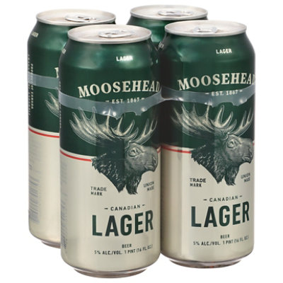 Moosehead Lager In Cans - 4-16 Fl. Oz. - Image 1