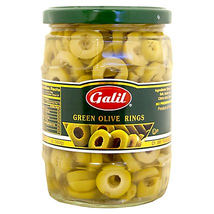 Galil Olives Green Rings Jar - 18.93Oz - Image 1