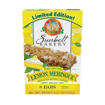 Sunbelt Bakery Lemon Meringue Chewy Granola Bars 8pk - 8.27 Oz - Image 2