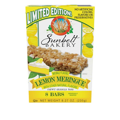 Sunbelt Bakery Lemon Meringue Chewy Granola Bars 8pk - 8.27 Oz - Image 1
