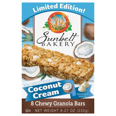 Chewy Granola Bars Sunbelt Bakery Family Pack Coconut Cream - 8.27 Oz