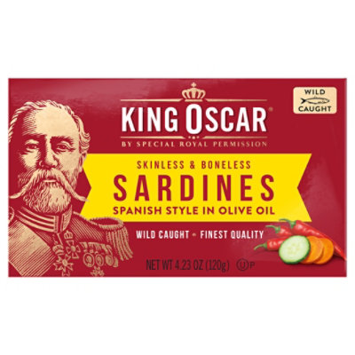 King Oscar Sardines Skinless/Boneless In Olive Oil Spanish Style - 3.75 Oz - Image 3