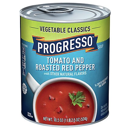 PROGRESSO Vegetable Classics Tomato & Roasted Red Pepper Can - 18.5 Oz - Image 3