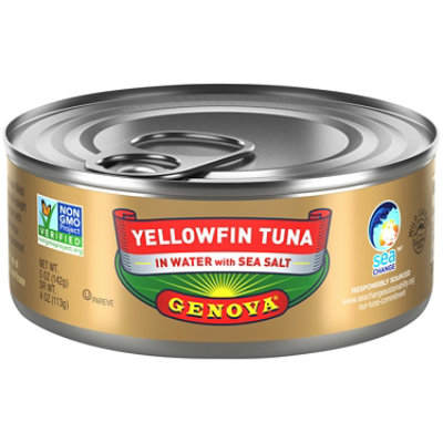 Genova Yellowfin Tuna in Water and Sea Salt - 5 Oz - Image 2