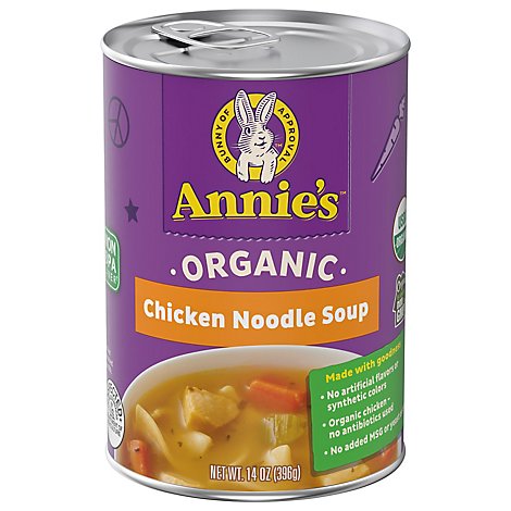 Annies Homegrown Soup Organic Chicken Noodle Can - 14 Oz