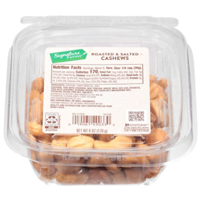 Roasted & Salted Cashews - 6 Oz.