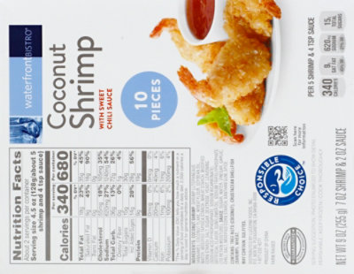 waterfront BISTRO Shrimp Coconut With Sweet Chili Sauce 10 Count - 9 Oz - Image 6