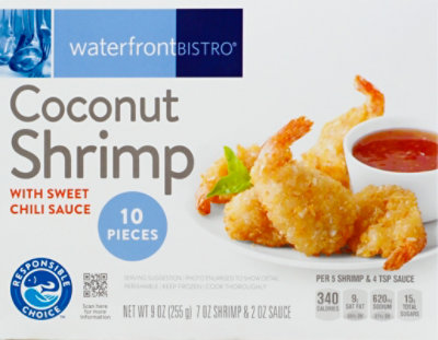 waterfront BISTRO Shrimp Coconut With Sweet Chili Sauce 10 Count - 9 Oz - Image 2