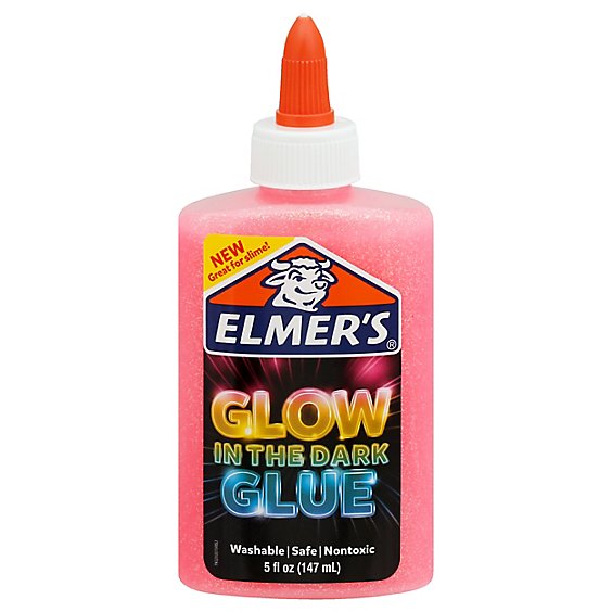 Elmers Glow In The Dark Glue Pink - 5 Oz