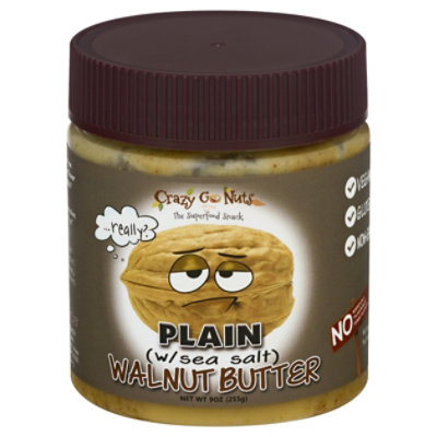 Crazy Go Nuts All Natural Boring Plain Walnut Butter - 9 Oz - Image 3