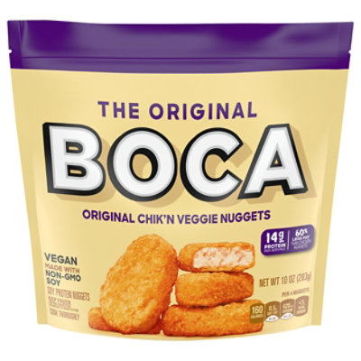 Boca Original Vegan Chiken Veggie Nuggets with Non GMO Soy Bag - 10 Oz - Image 5