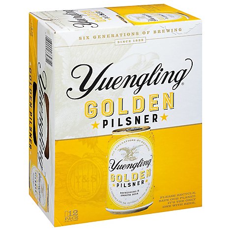 Yuengling Golden Cans - 12-12 Fl. Oz.