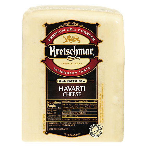 Kretschmar Cheese Havarti - 0.50 Lb