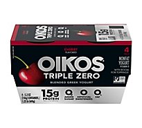 Oikos Triple Zero Cherry Nonfat Greek Yogurt - 4-5.3 Oz