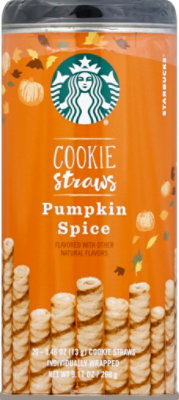Starbucks Cookie Straws Pumpkin Spice - 9.1 Oz