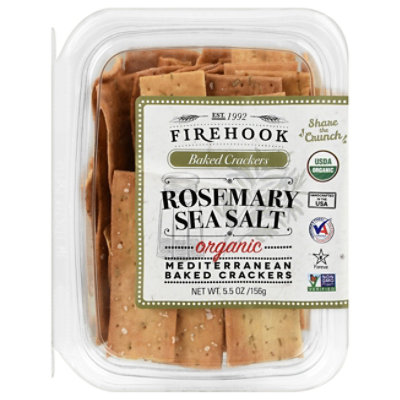Firehook Crackers Baked Rosemary Sea Salt Tub - 5.5 Oz - Image 1