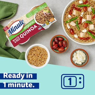 Minute Rice Ready To Serve Organic Quinoa White & Red Sleeve - 8.8 Oz - Image 3