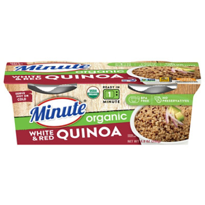 Minute Rice Ready To Serve Organic Quinoa White & Red Sleeve - 8.8 Oz - Image 1