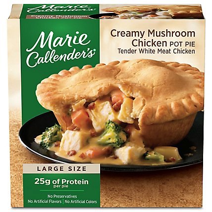 Marie Callender's Creamy Mushroom Chicken Pot Pie Frozen Meal - 15 Oz - Image 2
