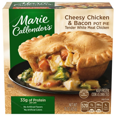 Marie Callender's Cheesy Chicken & Bacon Pot Pie Frozen Meal - 15 Oz ...