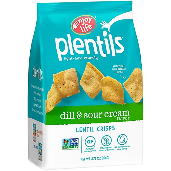 Plentils Crackers Dill And Sour Cream - 3.75 Oz