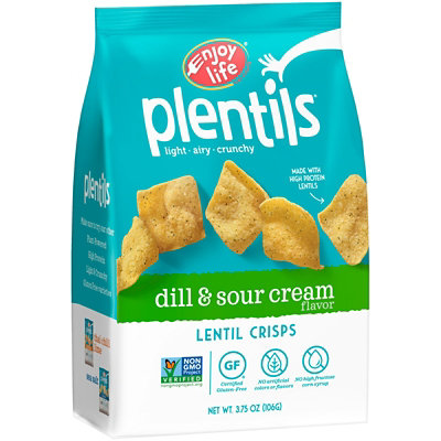 Plentils Crackers Dill And Sour Cream - 3.75 Oz