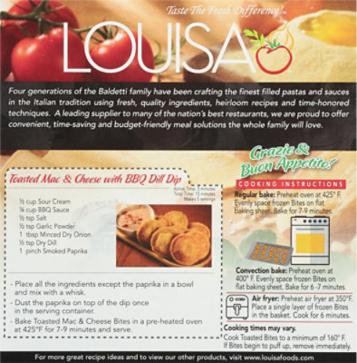 Louisa Toasted Mac & Cheese White Cheddar & Bacon - 14 Oz - Image 6