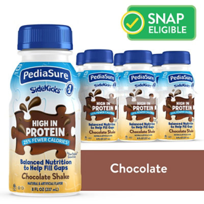 PediaSure SideKicks High Protein Nutrition Shake Ready To Drink Chocolate - 6-8 Fl. Oz. - Image 1