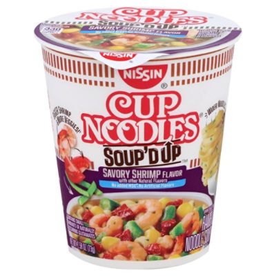 Nissin Cup Noodles Soup D Up Svry Shrimp - 2.58 Oz