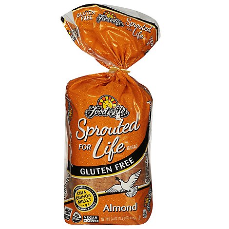 Food For Life Sprouted For Life Bread Gluten Free Almond Bag - 24 Oz