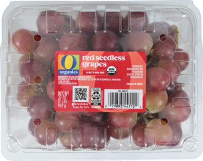 O Organics Red Seedless Grapes - 2 Lb - Image 1