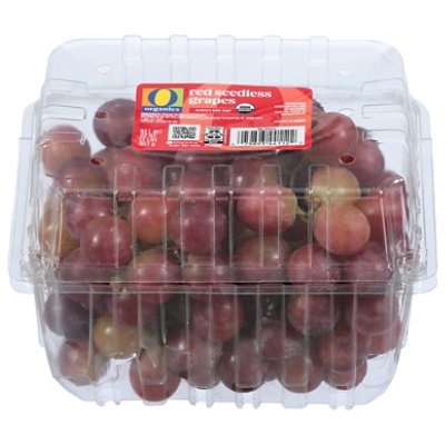 Organic Red Grapes, Seedless