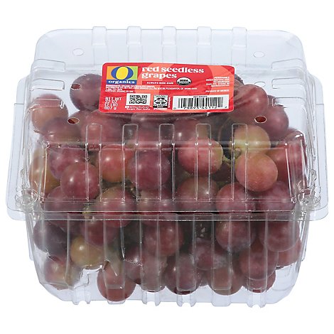 O Organics Organic Red Seedless Grapes - 2 Lb