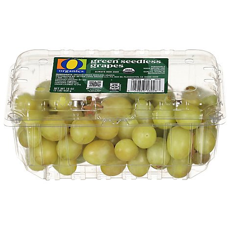 O Organics Organic Green Seedless Grapes - 2 Lb
