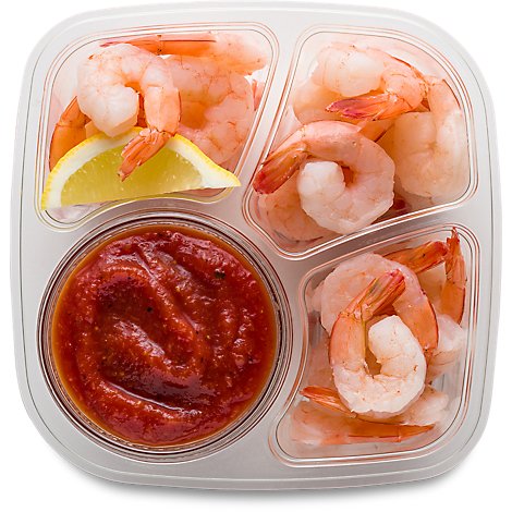 ReadyMeal Shrimp Grab N Go Cooked With Cocktail Sauce 4 Ounces